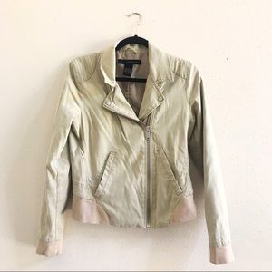 Khaki Calvin Klein Moto Jacket